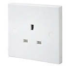 British General 900 Series 13A 1-Gang Unswitched Plug Socket White