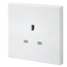British General 900 Series 13A 1-Gang Unswitched Plug Socket White