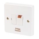 Crabtree Capital 13A Switched Fridge Freezer Fused Spur with Neon White