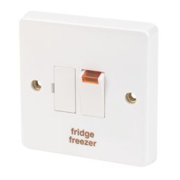 Crabtree Capital 13A Switched Fridge Freezer Fused Spur with Neon White