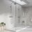 Fibo Signature Wet Wall Panelling Silk  White Marble 2400mm x 600mm x 10.2mm
