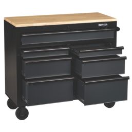 Bunker  7-Drawer Trolley Grey