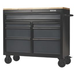 Bunker  7-Drawer Trolley Grey