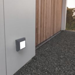 Lutec Helena Outdoor LED Brick Light Wall-Mounted Dark Grey 4.1W 285lm