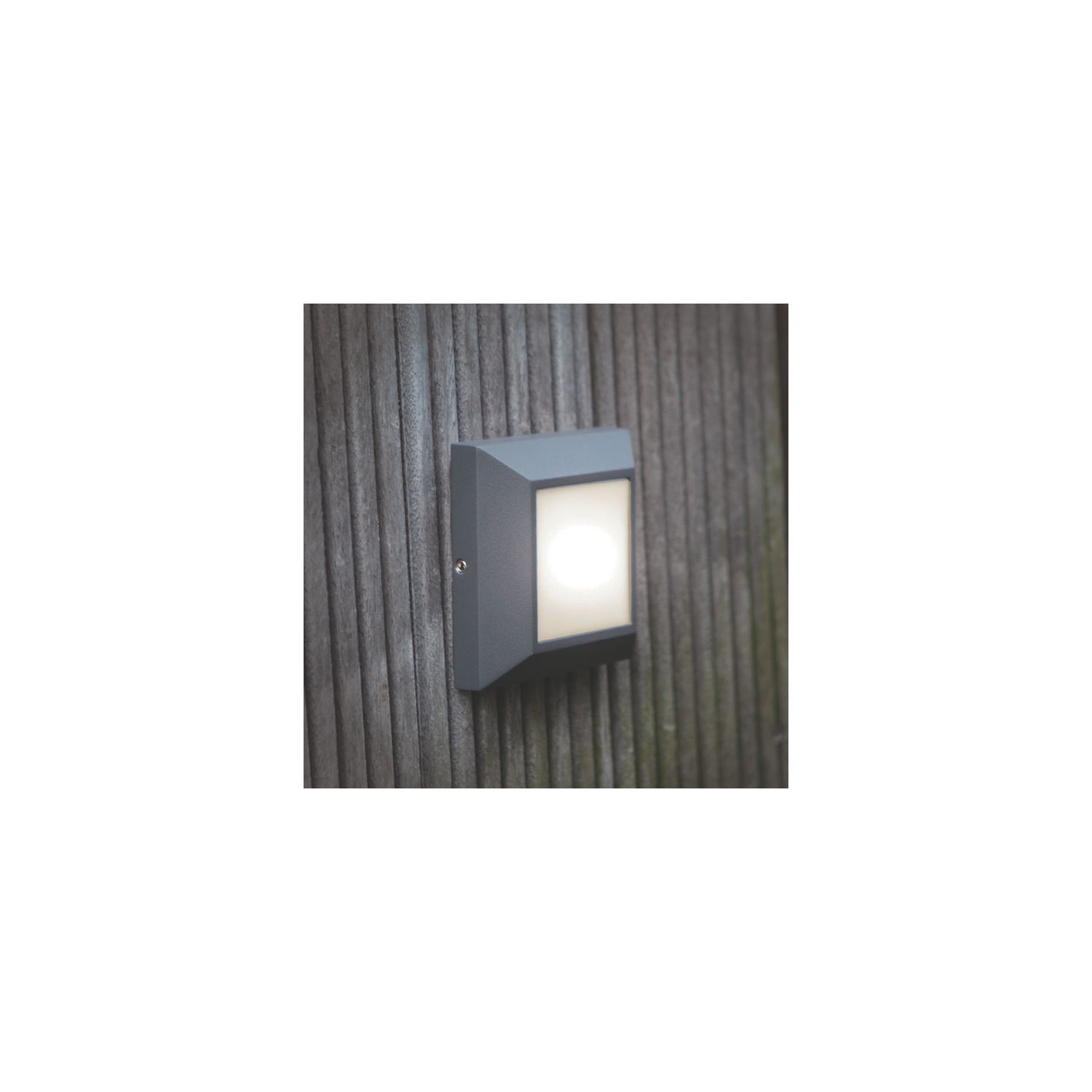 Lutec Helena Outdoor LED Brick Light Wall-Mounted Dark Grey 4.1W 285lm (293EF)