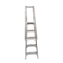 Lyte Aluminium 1.89m 5 Step Platform Step Ladder With Handrail