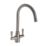 Streame by Abode Stamford Swan Dual-Lever Mono Mixer Brushed Nickel
