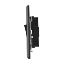 Arlec  10A 2-Gang 2-Way Light Switch  Black