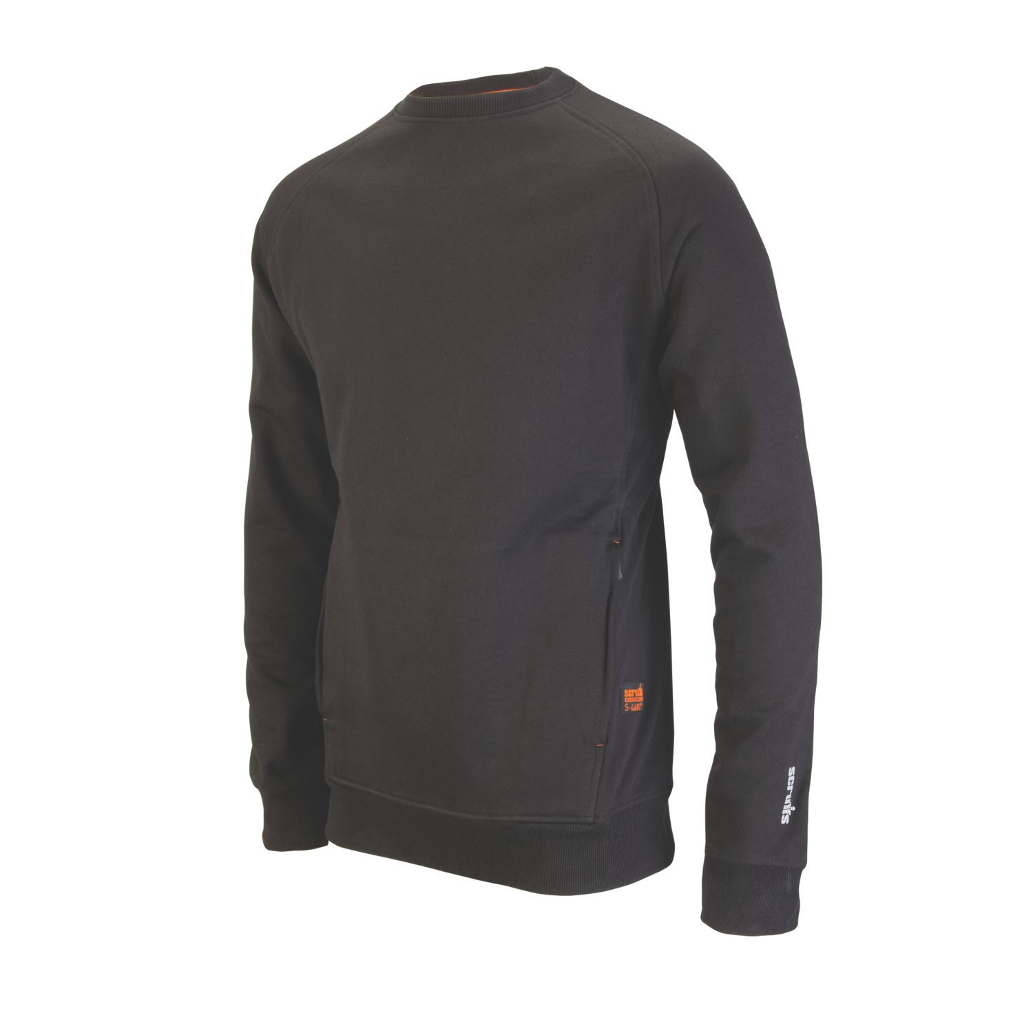 Scruffs Eco Worker Sweatshirt Black Large 47.5" Chest (293RV)
