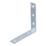 Essentials Corner Brackets Silver 120mm x 120mm x 16mm 10 Pack