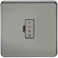 Knightsbridge SF6000BN 13A Unswitched Fused Spur  Black Nickel