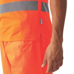 Regatta Pro Contract Short Sleeve Hi-Vis T-Shirt Orange 4X Large 53" Chest