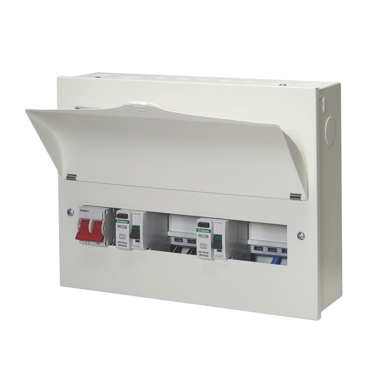 Crabtree Starbreaker 15-Module 9-Way Part-Populated High Integrity Dual RCD Consumer Unit (293VF)