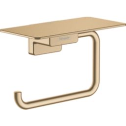 Hansgrohe AddStoris Toilet Roll Holder with Shelf Brushed Bronze