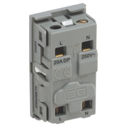 British General  20A Modular DP Key Switch Grey