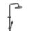 Swirl Bonda HP Rear-Fed Exposed Matt Black Thermostatic Multi Head Shower