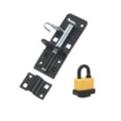 Hardware Solutions Gate Bolt Kit Black 130mm
