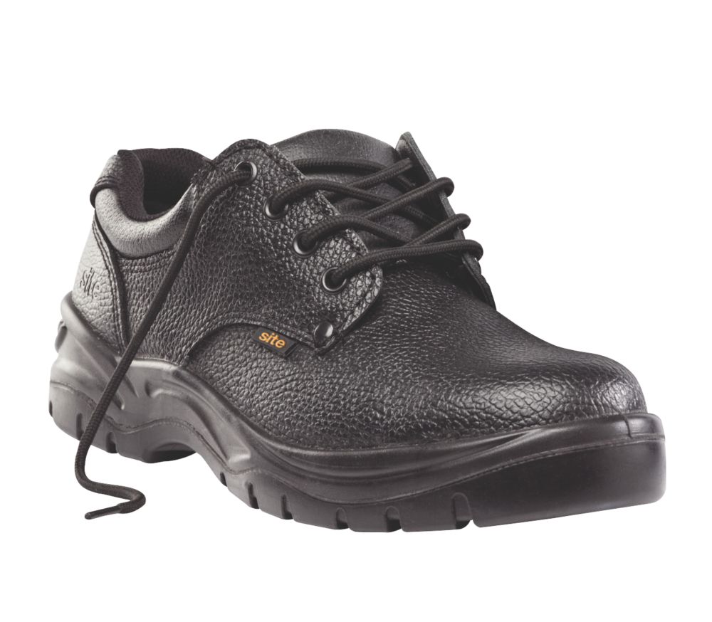 Site Coal Safety Shoes Black Size 6 | Safety Shoes | Screwfix.com