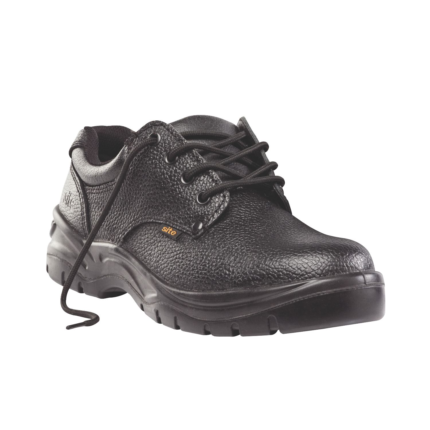 Site Coal Size 6 Black Steel Toe Cap Safety Shoes (29412)