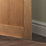 Jeld-Wen  Unfinished Oak Veneer Wooden 1-Panel Shaker Internal Door 2040mm x 726mm