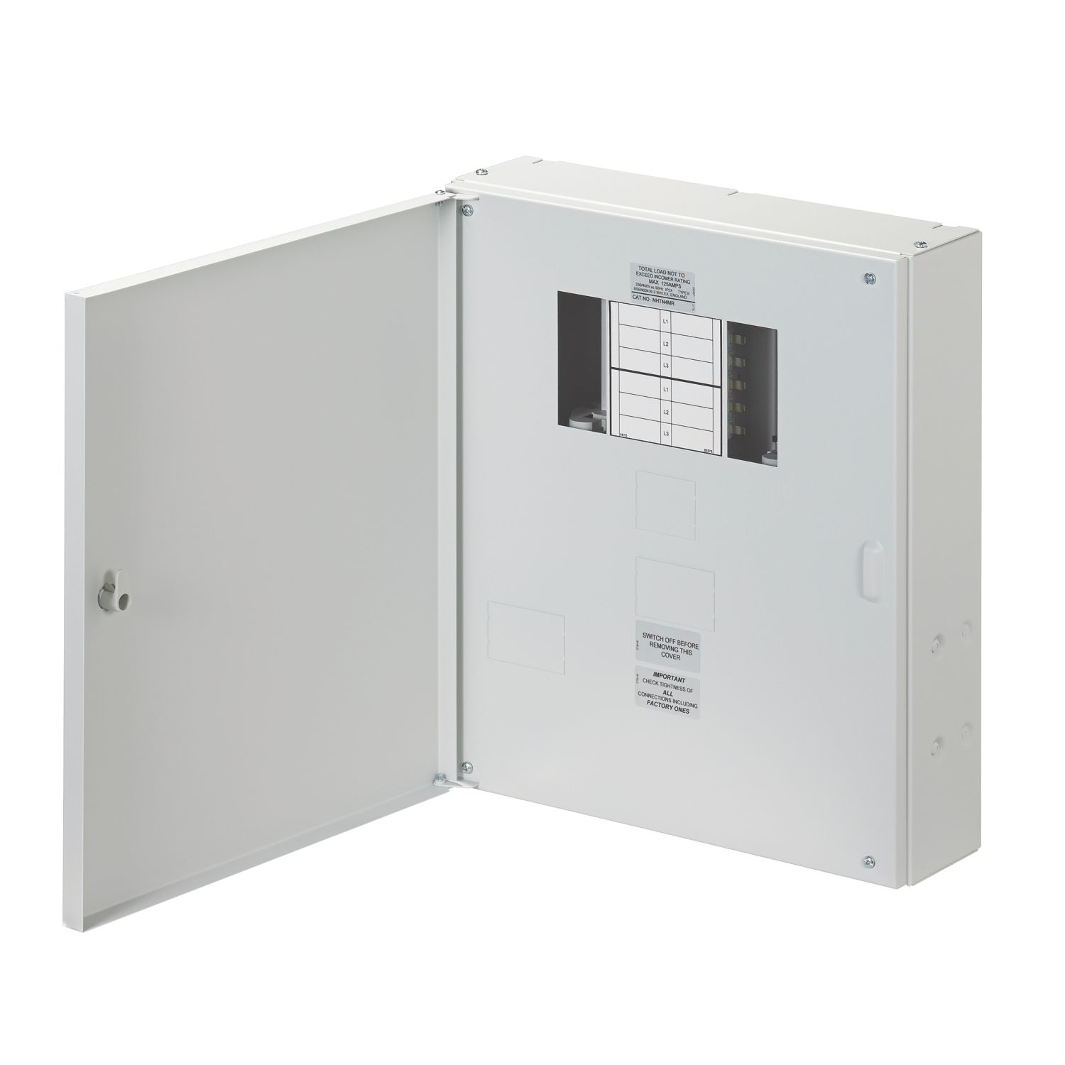 Wylex NH 4-Way Meter Ready 3-Phase Type B Distribution Board (2943P)