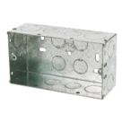 Appleby  2-Gang Galvanised Steel  Back Box 47mm