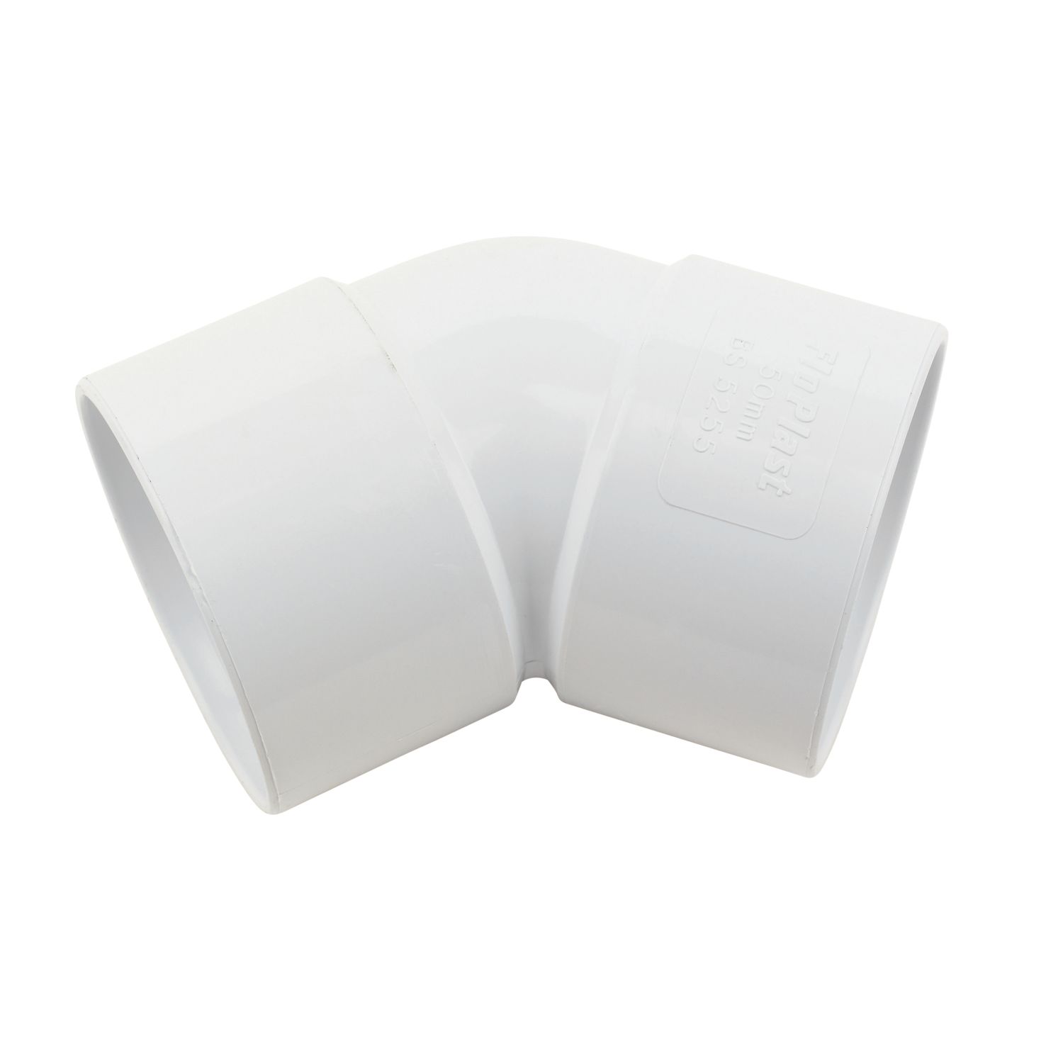 FloPlast Solvent Weld Bend 135° White 50mm (29473)
