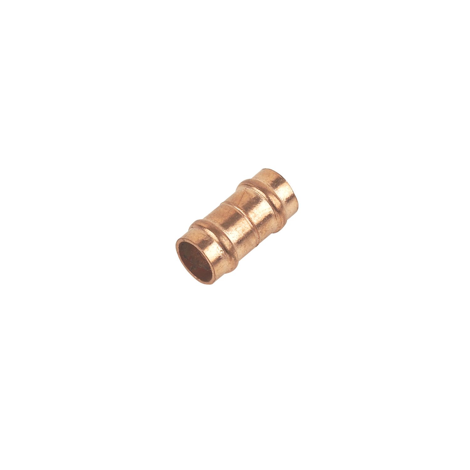 Flomasta Copper Solder Ring Equal Couplers 8mm 2 Pack (29487)