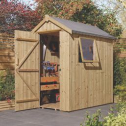 Rowlinson Premium Heritage 4' x 6' (Nominal) Apex Tongue & Groove Timber Shed