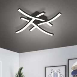 Eglo Cabezas-E LED Ceiling Light Black 18.8W 2240lm