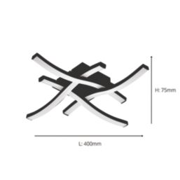 Eglo Cabezas-E LED Ceiling Light Black 18.8W 2240lm