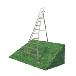 Werner Aluminium 3.39m 9 Step Swingback Platform Step Ladder