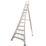 Werner Aluminium 3.39m 9 Step Swingback Platform Step Ladder