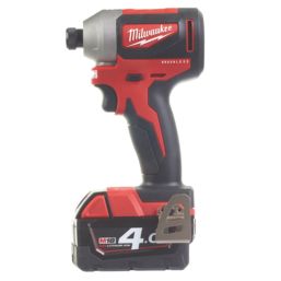 Milwaukee M18 CBLID-402C 18V 2 x 4.0Ah Li-Ion RedLithium Brushless Cordless Impact Driver