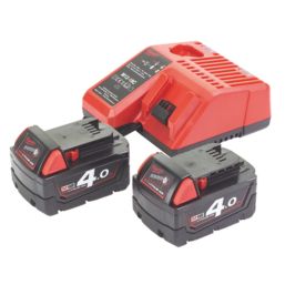 Milwaukee M18 CBLID-402C 18V 2 x 4.0Ah Li-Ion RedLithium Brushless Cordless Impact Driver