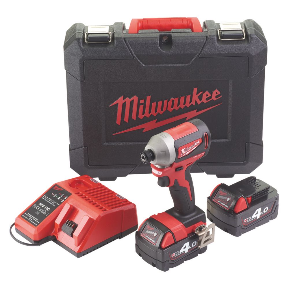 Visseuse à chocs 18V (2x4.0 Ah) - MILWAUKEE M18 CBLID-402C