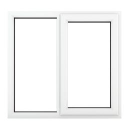 Crystal  Right-Hand Opening Clear Triple-Glazed Casement White uPVC Window 1190mm x 965mm