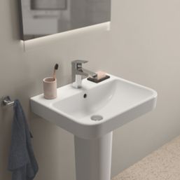 Ideal Standard i.life B Washbasin & Full Pedestal 1 Tap Hole 550mm