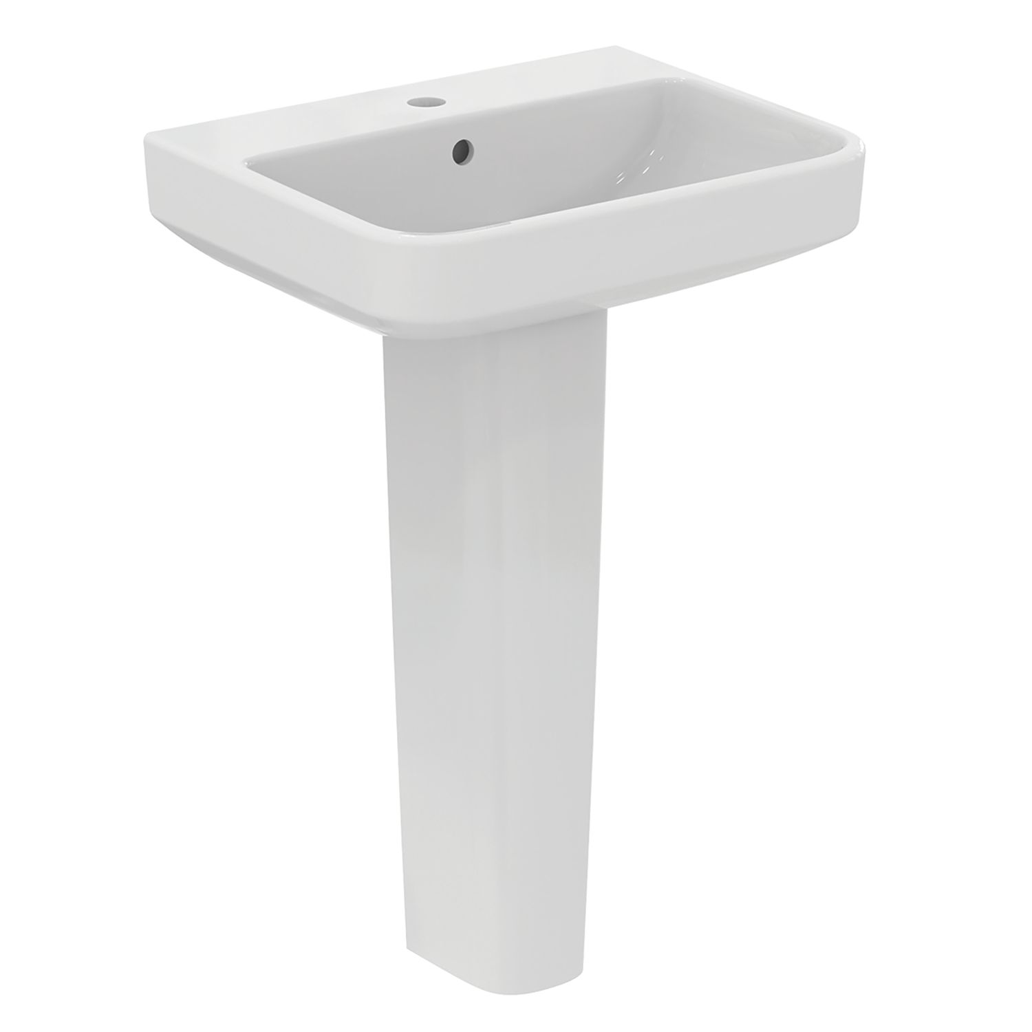 Ideal Standard i.life B Washbasin & Full Pedestal 1 Tap Hole 550mm (294KC)