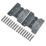 Eclipse  Matt Black Grade 7 Fire Rated Parliament Hinges 102mm x 102mm 2 Pack