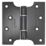 Eclipse  Matt Black Grade 7 Fire Rated Parliament Hinges 102mm x 102mm 2 Pack
