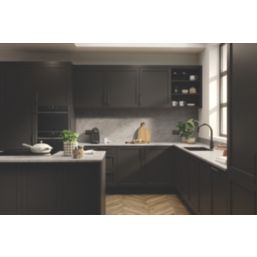 Wilsonart  Matt Grey Marble Effect Laminate Worktop 3000mm x 620mm x 22mm