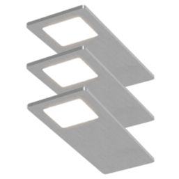 Sensio Velos Rectangular LED Under Cabinet Lights Steel 14.4W 290lm 3 Pack