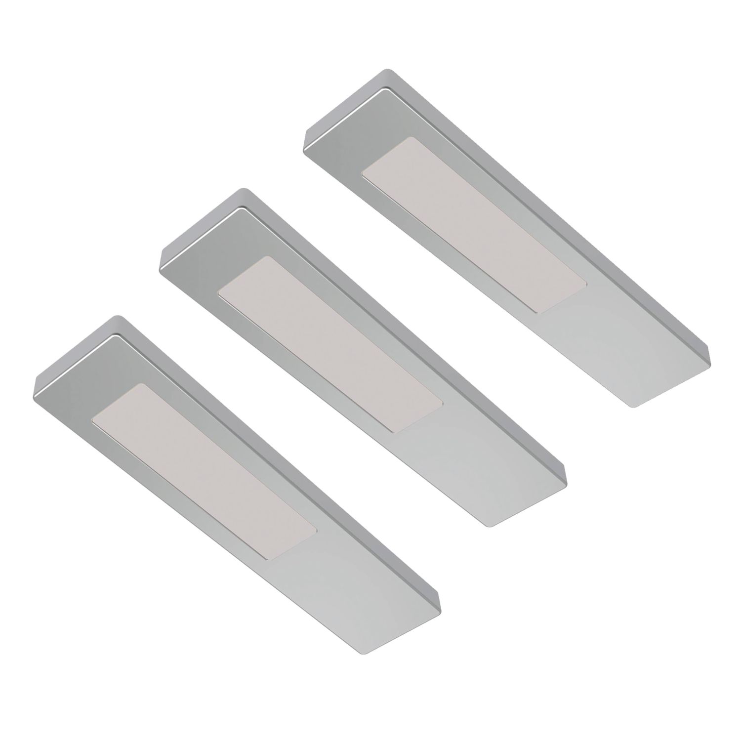 Sensio Ark Pro Rectangular LED Under Cabinet Lights Steel 7.5W 110-140lm 3 Pack (294PL)