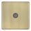 LAP  1-Gang F-Type Coaxial TV / FM Socket Antique Brass