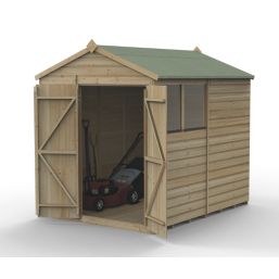 Forest Beckwood 6' x 7' 6" (Nominal) Apex Shiplap Timber Shed