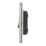 Contactum Lyric 10AX 1-Gang 1-Way Retractive Bell Switch Brushed Steel with White Inserts