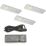VEW Nova Rectangular LED Cabinet Lights Aluminium 3.5W 260lm 3 Pack