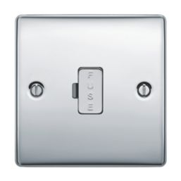 British General Nexus Metal 13A Unswitched Fused Spur  Polished Chrome