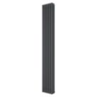 Azur 1800mm x 290mm 3410BTU Anthracite Vertical 3 Column Radiator